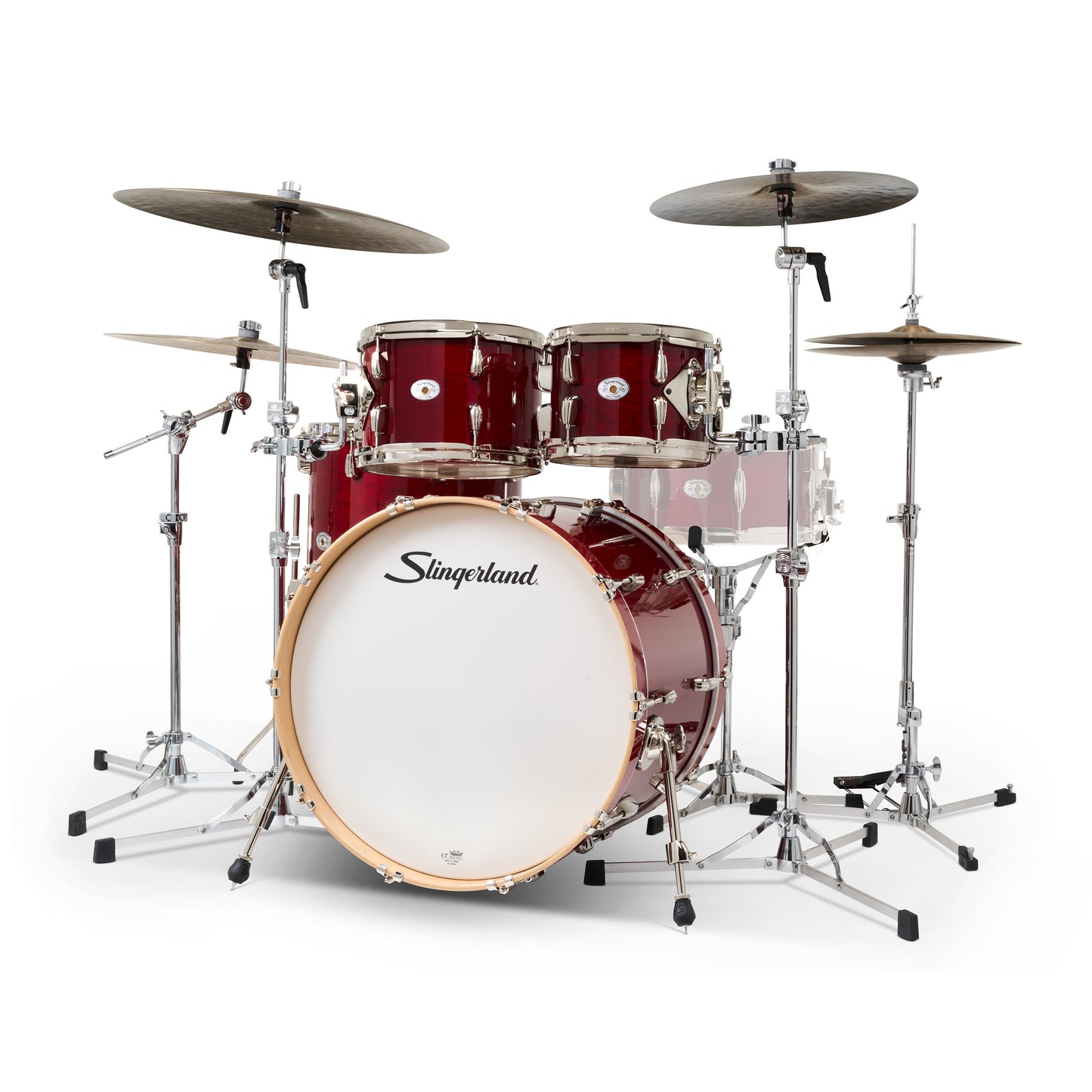 Slingerland Studio King Drum Set Royal Crimson Lacquer 22/10/12/16