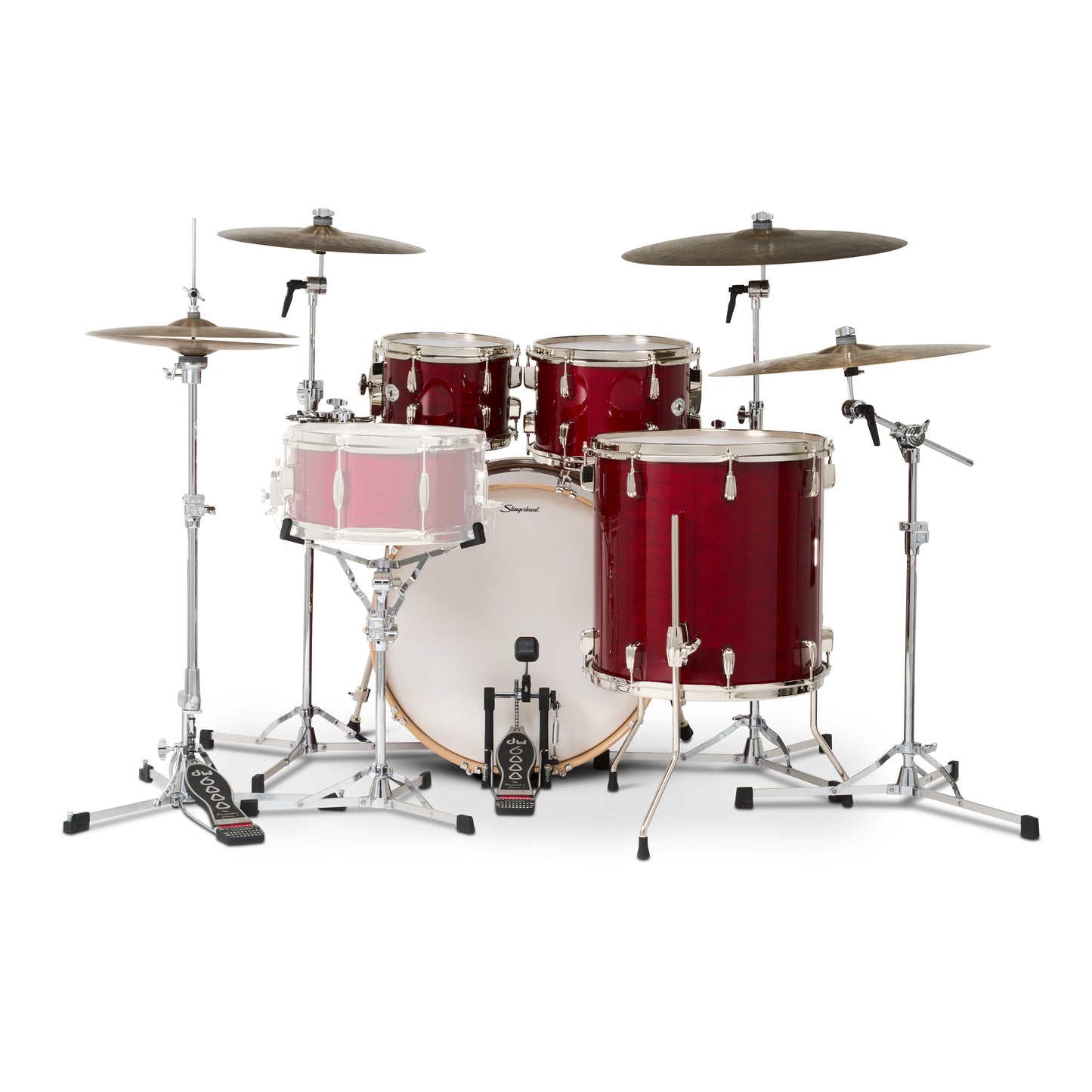 Slingerland Studio King Drum Set Royal Crimson Lacquer 22/10/12/16