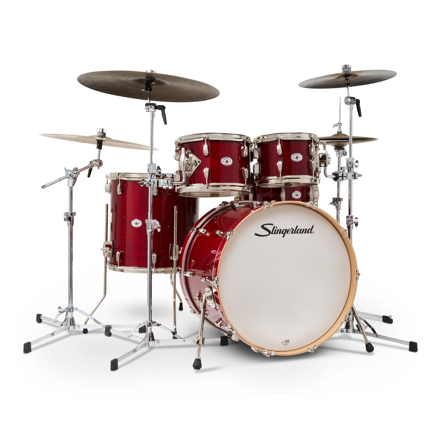 Slingerland Studio King Drum Set Royal Crimson Lacquer 22/10/12/16 w/ 6.5x14 Snare Drum