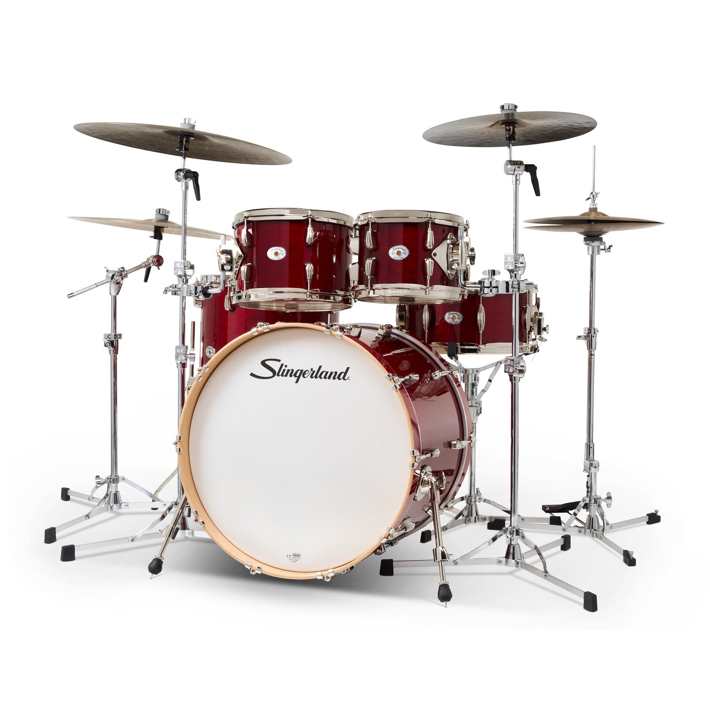 Slingerland Studio King Drum Set Royal Crimson Lacquer 22/10/12/16 w/ 6.5x14 Snare Drum