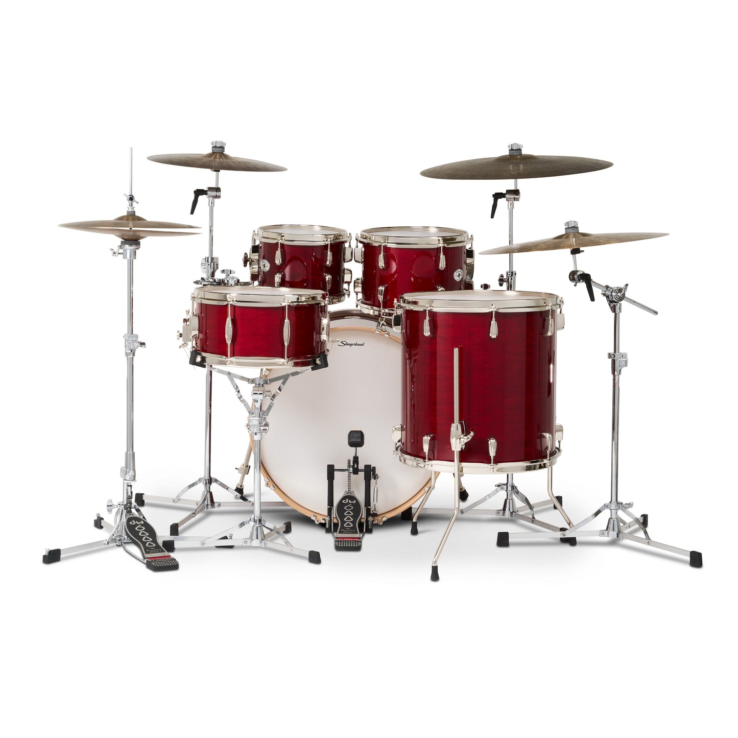 Slingerland Studio King Drum Set Royal Crimson Lacquer 22/10/12/16 w/ 6.5x14 Snare Drum