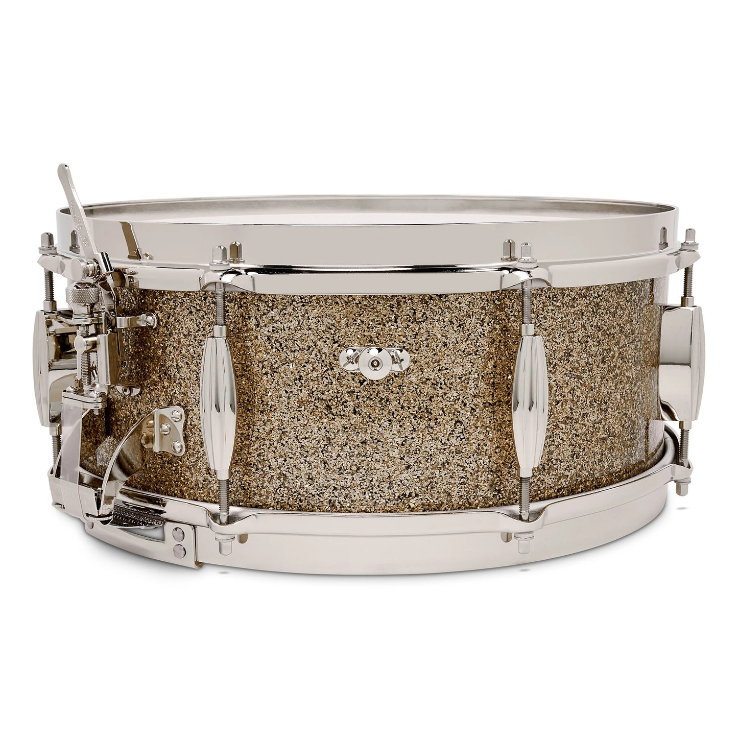 Slingerland Radio King 5.5x14 Solid Maple Snare Drum Gold Glass