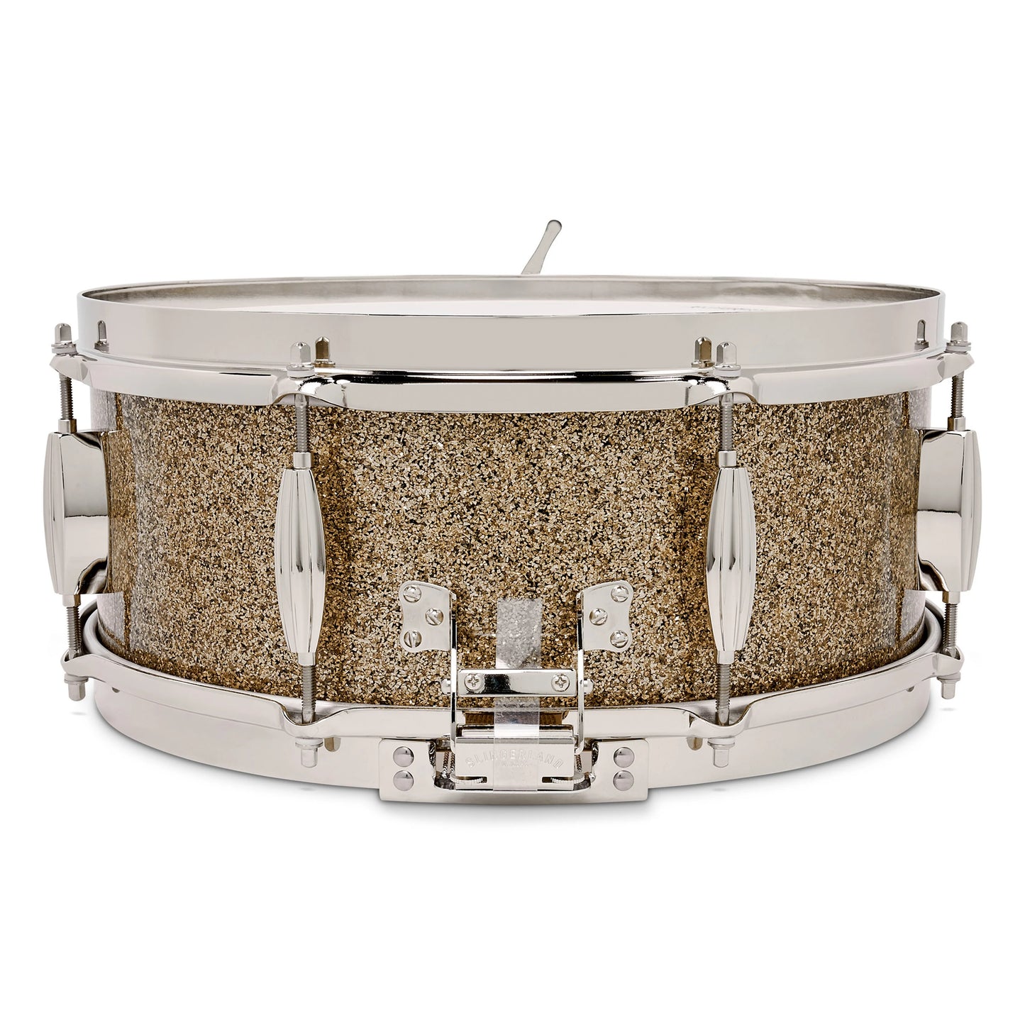 Slingerland Radio King 5.5x14 Solid Maple Snare Drum Gold Glass