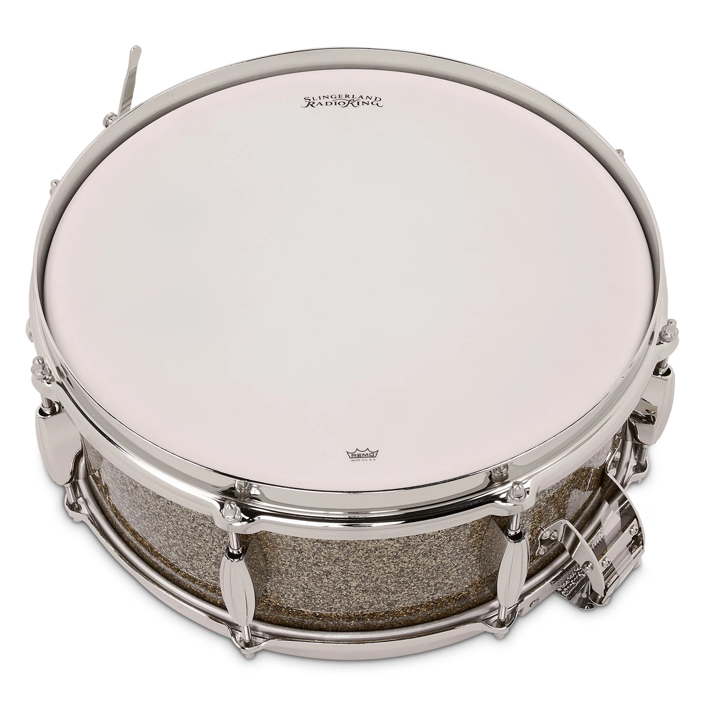 Slingerland Radio King 5.5x14 Solid Maple Snare Drum Gold Glass