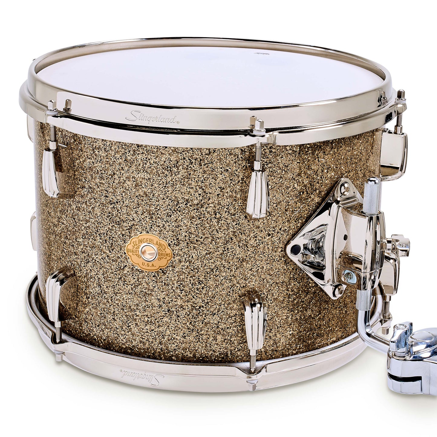 Slingerland Radio King 3-Ply Mahogany/Poplar Drum Set Gold Glass Glitter 20/12/14 w/ 5.5x14 Snare