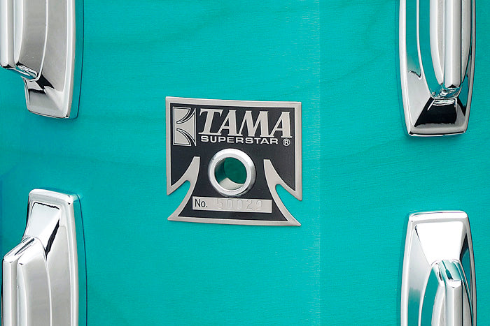 Tama 50th Anniversary Limited Edition Superstar Reissue 4pc Shell Kit Aqua Marine 22/10/12/16 *Video Demo*