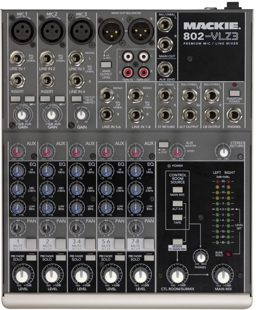 Mackie 802-VLZ3 Ultra Compact 8-Channel Mixer NOS