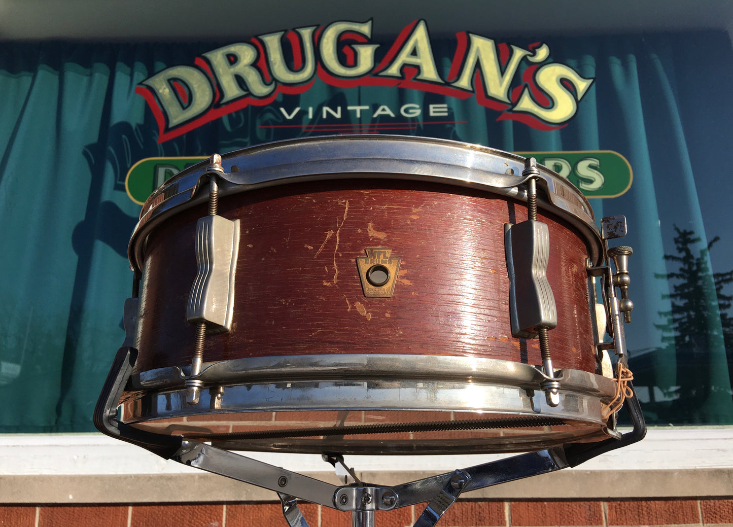 1957 WFL / Ludwig 5.5x14 Supreme Concert / Pioneer Snare Drum Mahogany