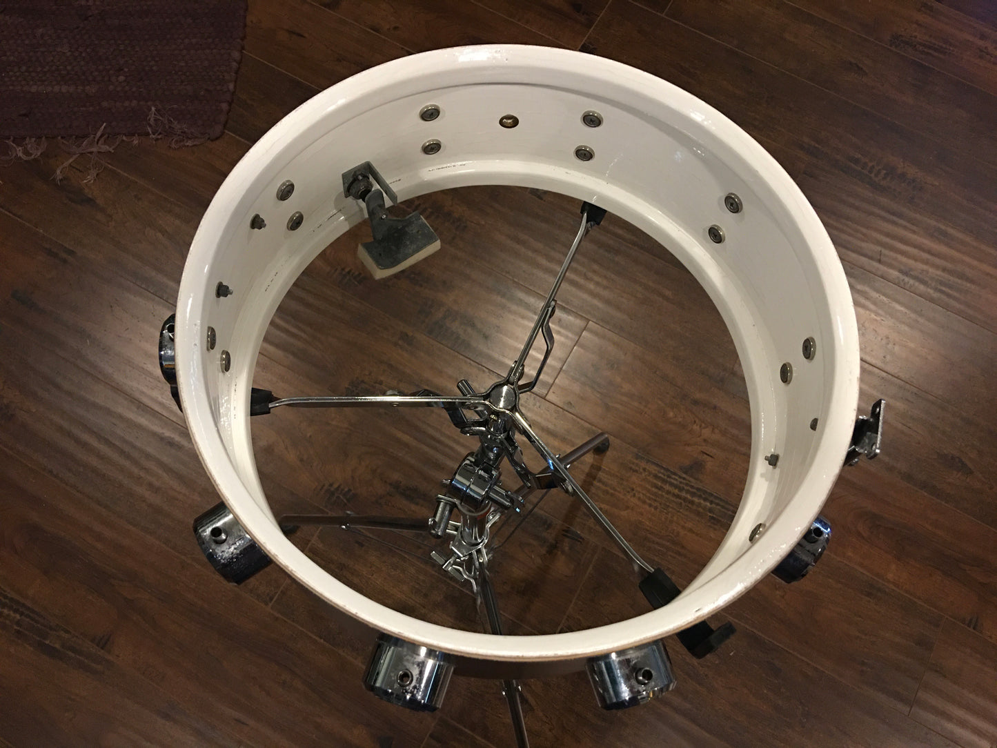 1969 George Hayman 5x14 Vibrasonic 10 Lug Snare Drum Midnight Blue