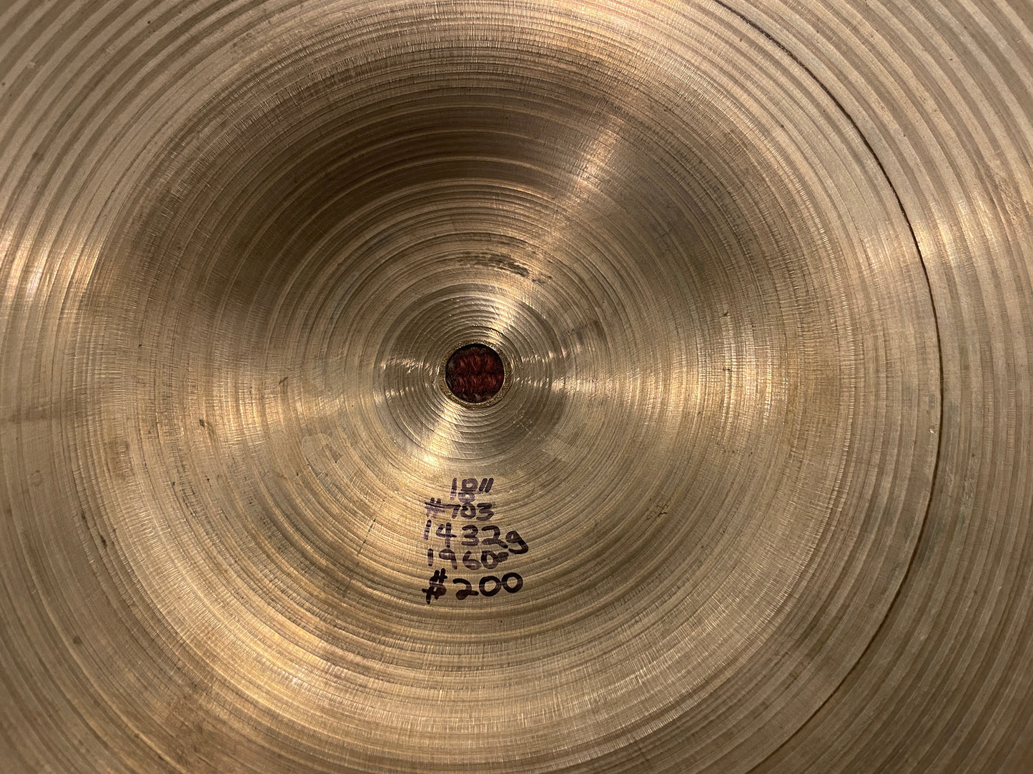 18" Zildjian A 1960s Crash / Ride Cymbal 1432g #703