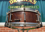 1920s Ludwig & Ludwig 5x14 Professional Model Solid Shell Mahogany Snare Drum