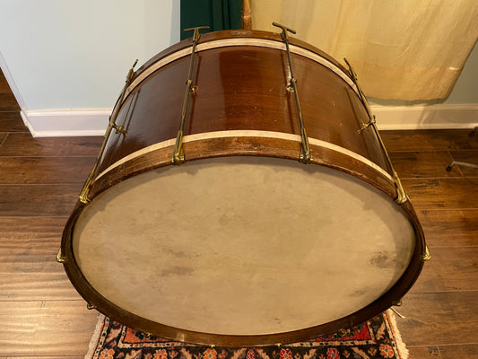 1920s Leedy 14x28 Spartan Concert Bass Drum Natural