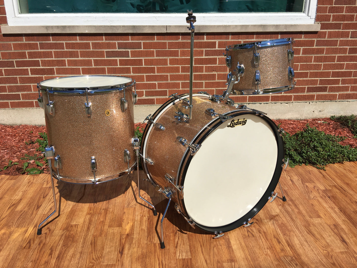 1965 Ludwig Super Classic Drum Set Champagne Sparkle 100% Original