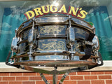 N.O.S. Tama 5x14 Kenny Aronoff KA145 Engraved Trackmaster Signature Brass Black Beauty Snare Drum