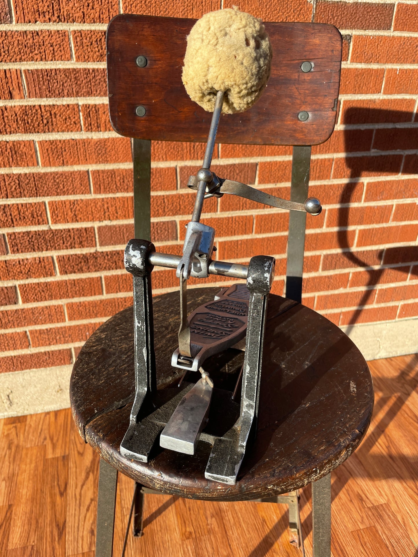 1948-49 WFL Wm F. Ludwig Twin Spring Speed King Bass Drum Pedal
