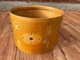 1970s Ludwig 8x12 Thermogloss Tom Drum Shell Natural