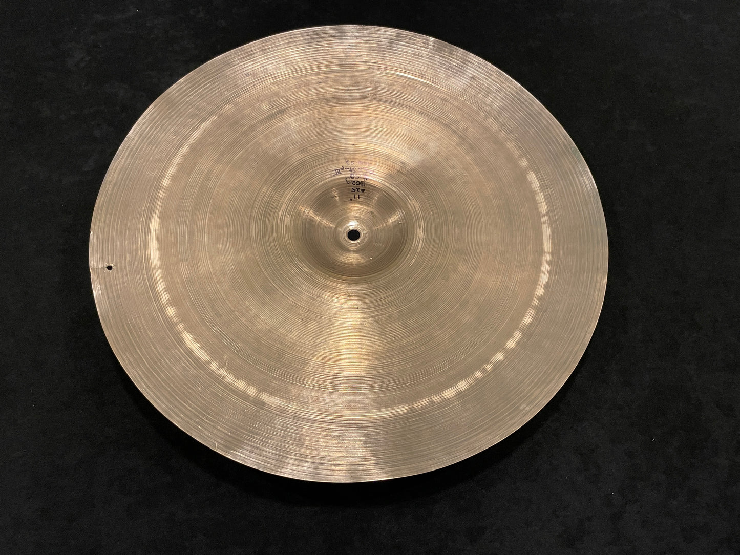 17" Zildjian A 1951-52 Trans Stamp III Crash Cymbal 1102g #25