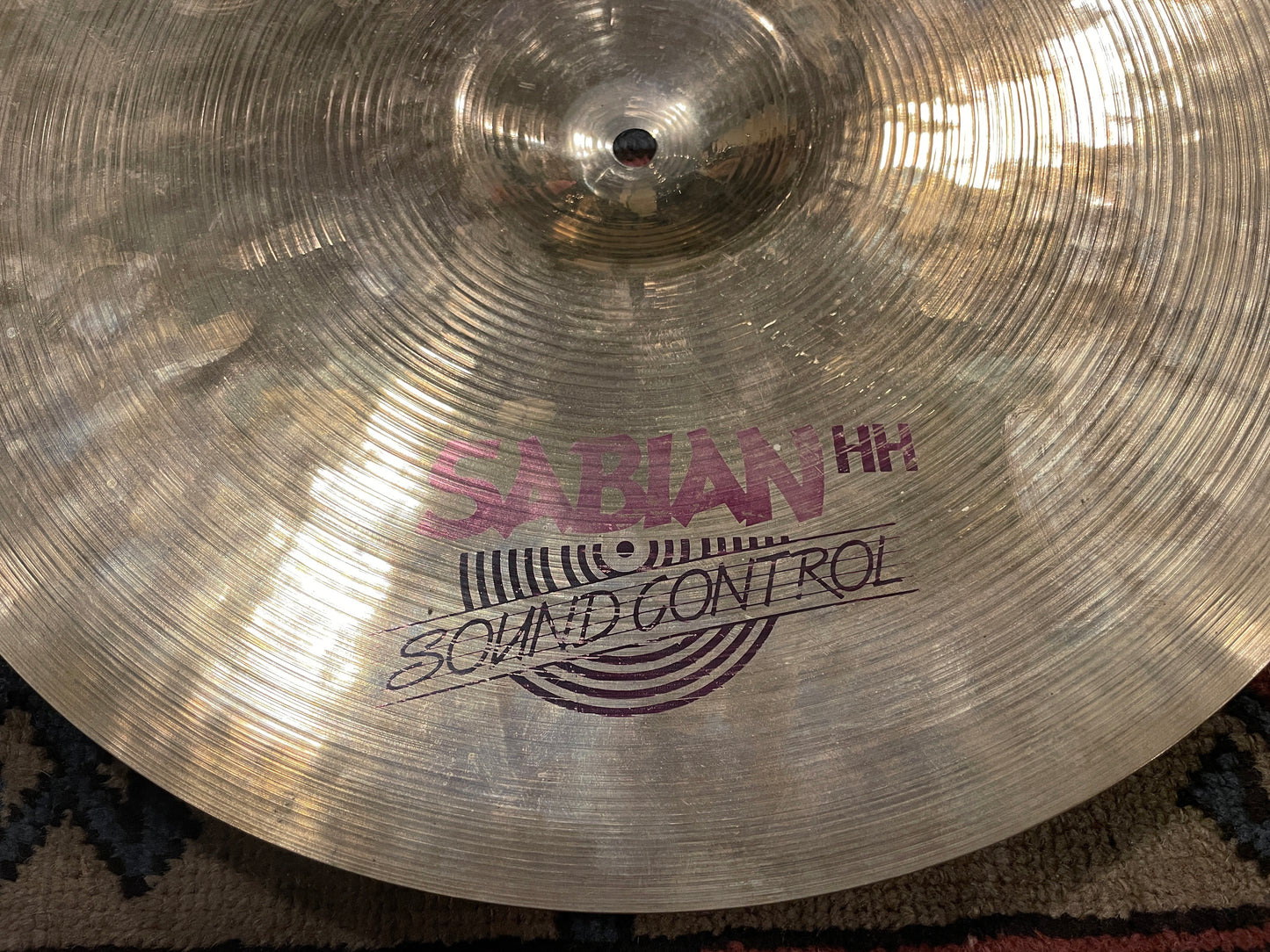 16" Sabian HH Sound Control Hand Hammered Crash Cymbal Red Label 966g *Video Demo*