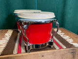 LP Bongos Fiberglass Red Latin Percussion