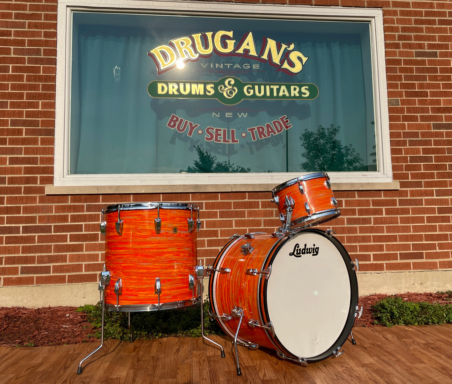 1967 Ludwig Mod Orange Drum Set 20/12/16