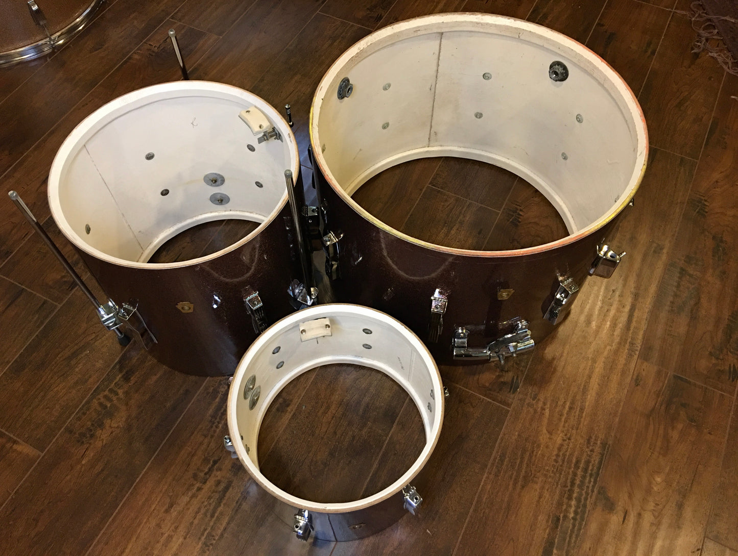 1967 Ludwig Club Date Drum Set Burgundy Sparkle 20/12/14