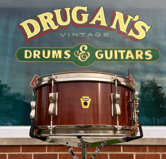 1959 Ludwig Pioneer Transition Badge 6.5X14 Mahogany Snare Drum