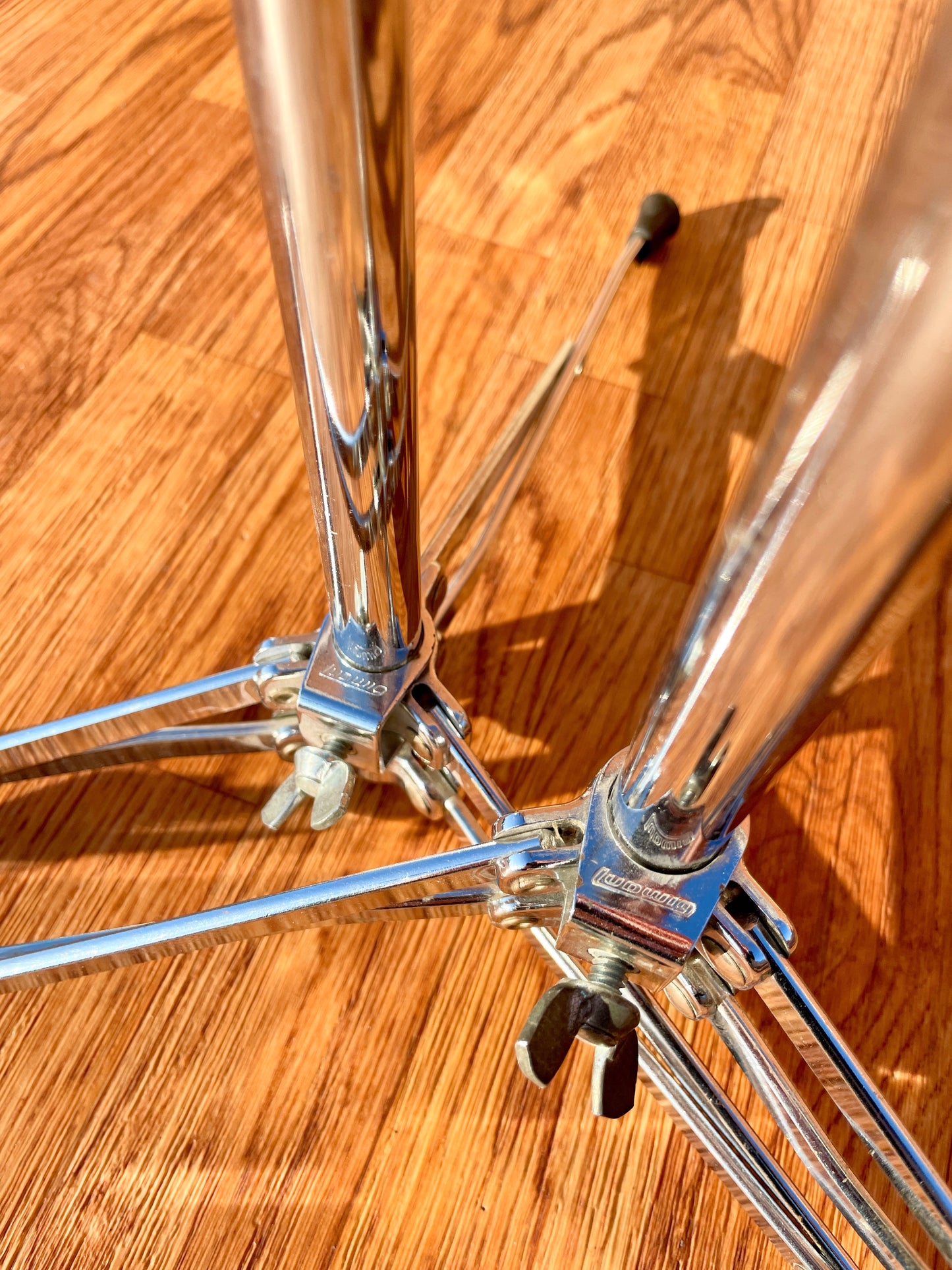 1960s Ludwig 1400 Flat Base Straight Cymbal Stand Pair (2 Pcs.)
