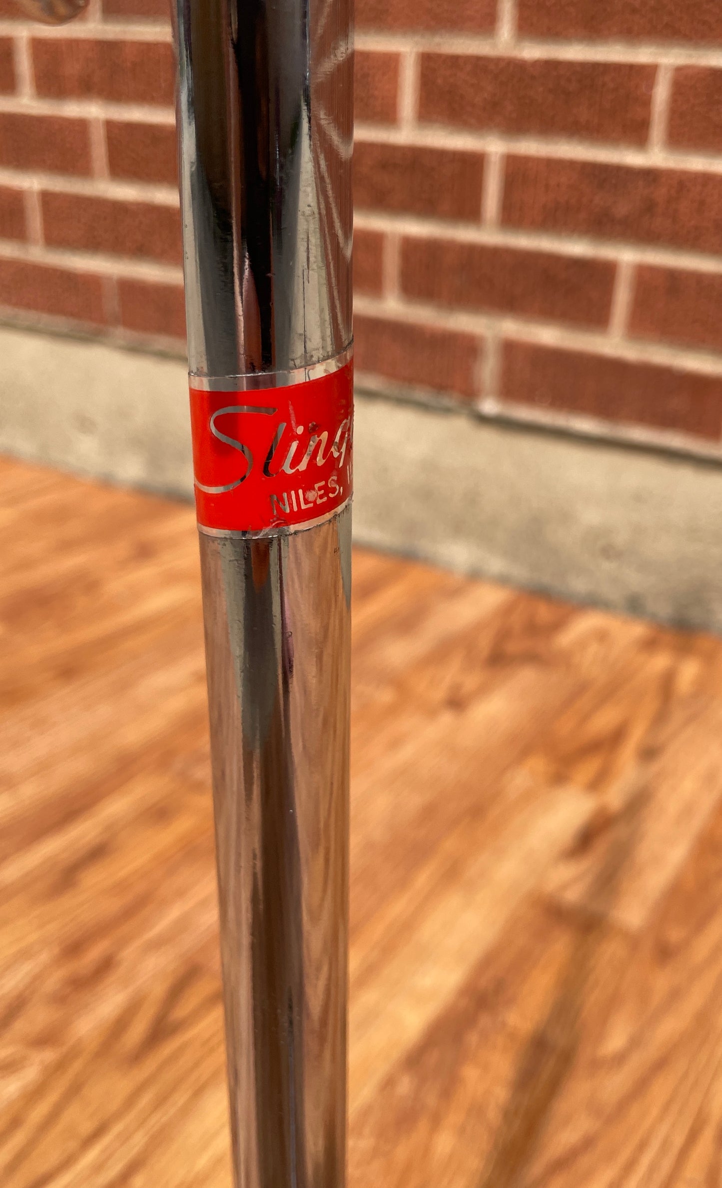 1970s Slingerland 33F Flush Base Straight Cymbal Stand Red Label Flat Base