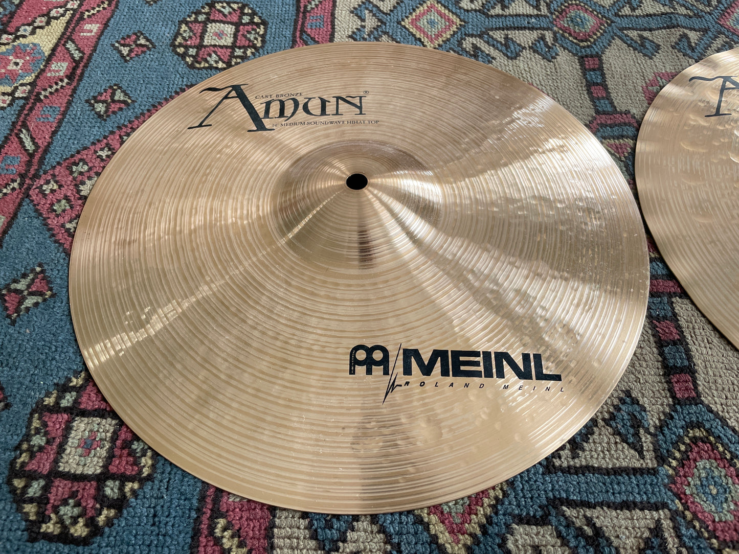 14" Meinl Amun Medium Sound Wave Hi-Hat Cymbal Pair 958g/1072g
