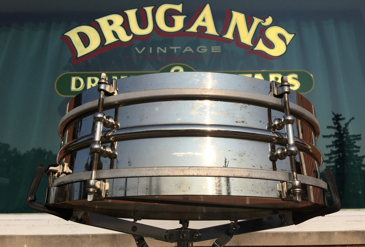 1920s Ludwig Universal 4x14 Heavy 2pc Brass Shell Snare Drum