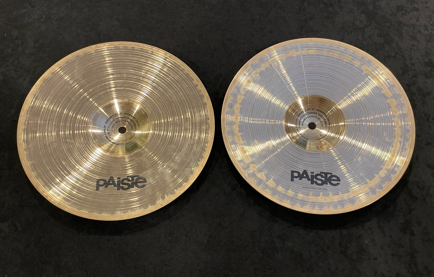 12" Paiste Sound Formula Micro Hats Hi-Hat Cymbal Pair 674g/910g - Rare!!!