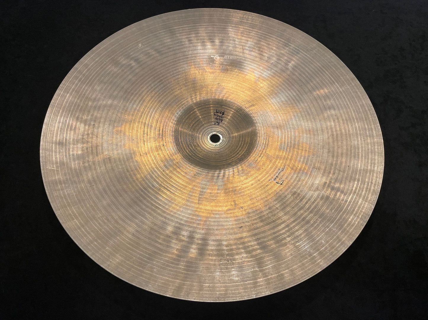 16" Paiste 1960s Pre-Serial Formula 602 Crash Cymbal 996g #826