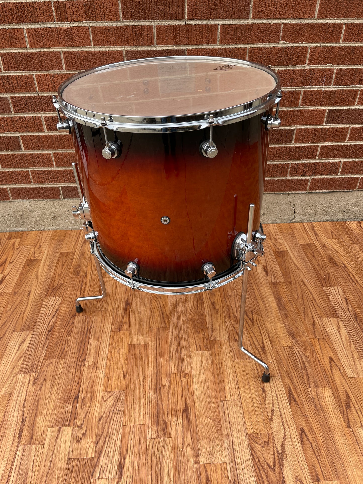DW Design Series 16x18 Floor Tom Single Drum Tobacco Burst Drum Workshop