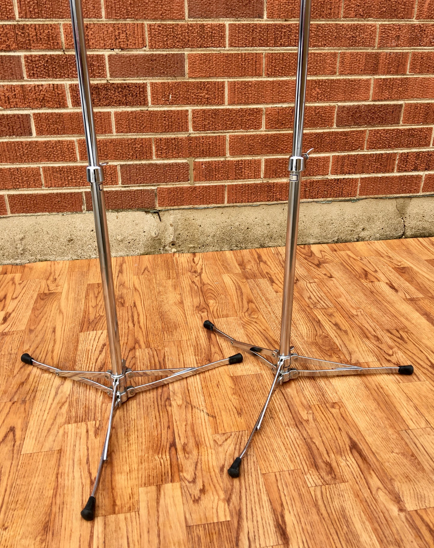 1960s Ludwig 1400 Flat Base Straight Cymbal Stand Pair (2 pcs.)