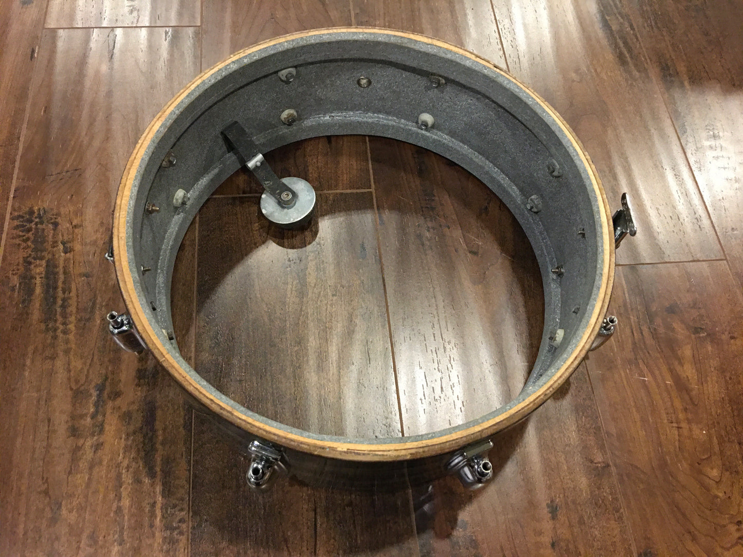 1969 Ludwig 5x14 Standard Snare Drum 3ply Avocado Strata