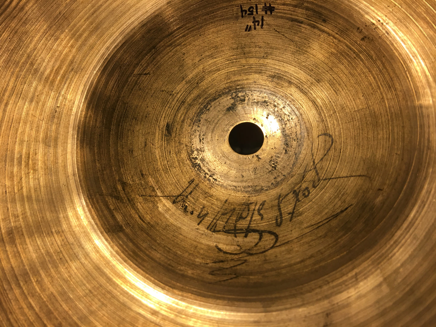 14" Zildjian A 1929-40 1st Stamp Small Ride / Single Hi-Hat Cymbal 1176g #154 *Sound File*