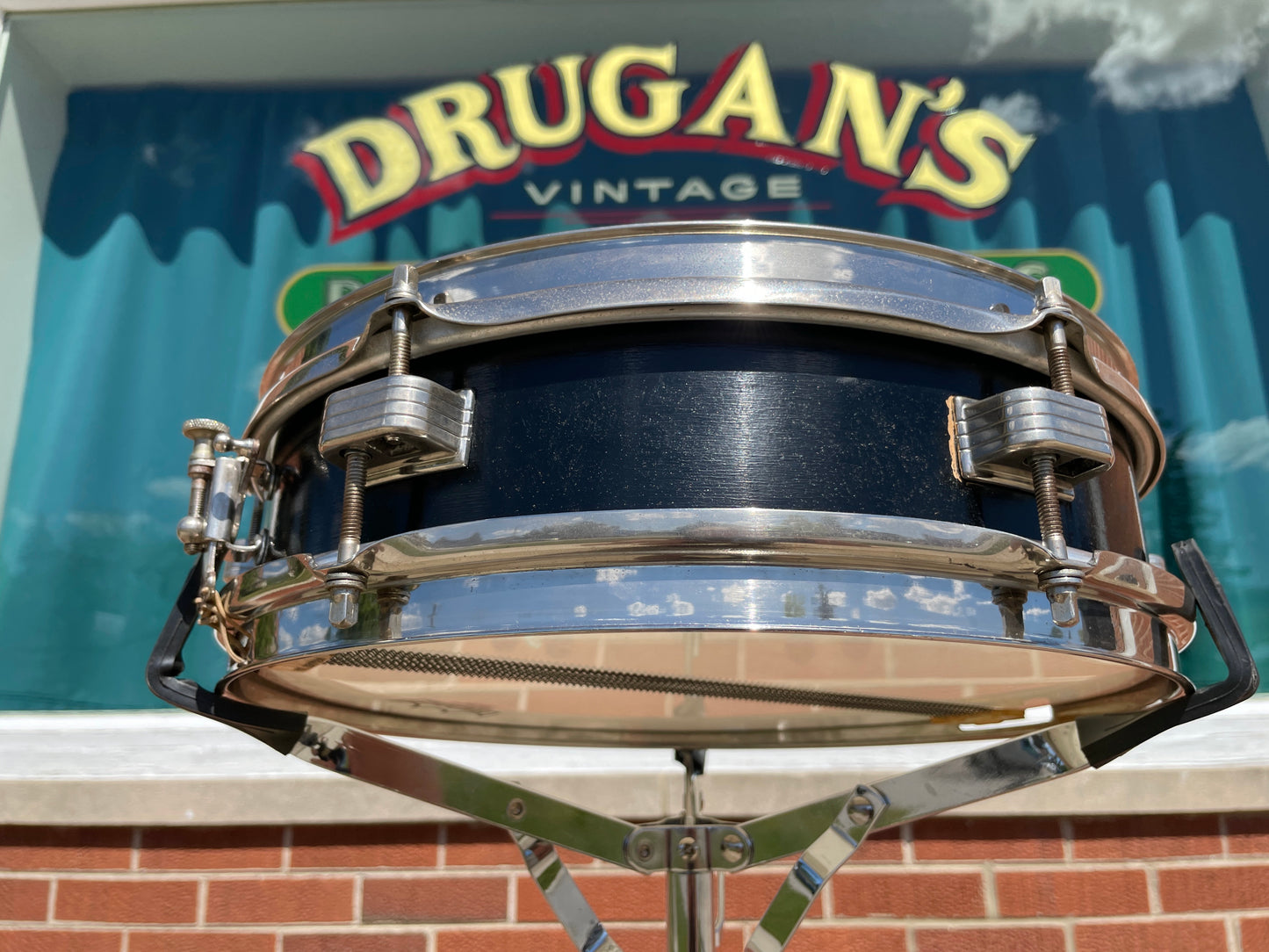 1960s Ludwig 3x13 Jazz Combo Snare Drum Black Lacquer