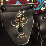 Vintage Ace Purple/Blue Diamond Guitar Strap Hippie Bobby Lee Style