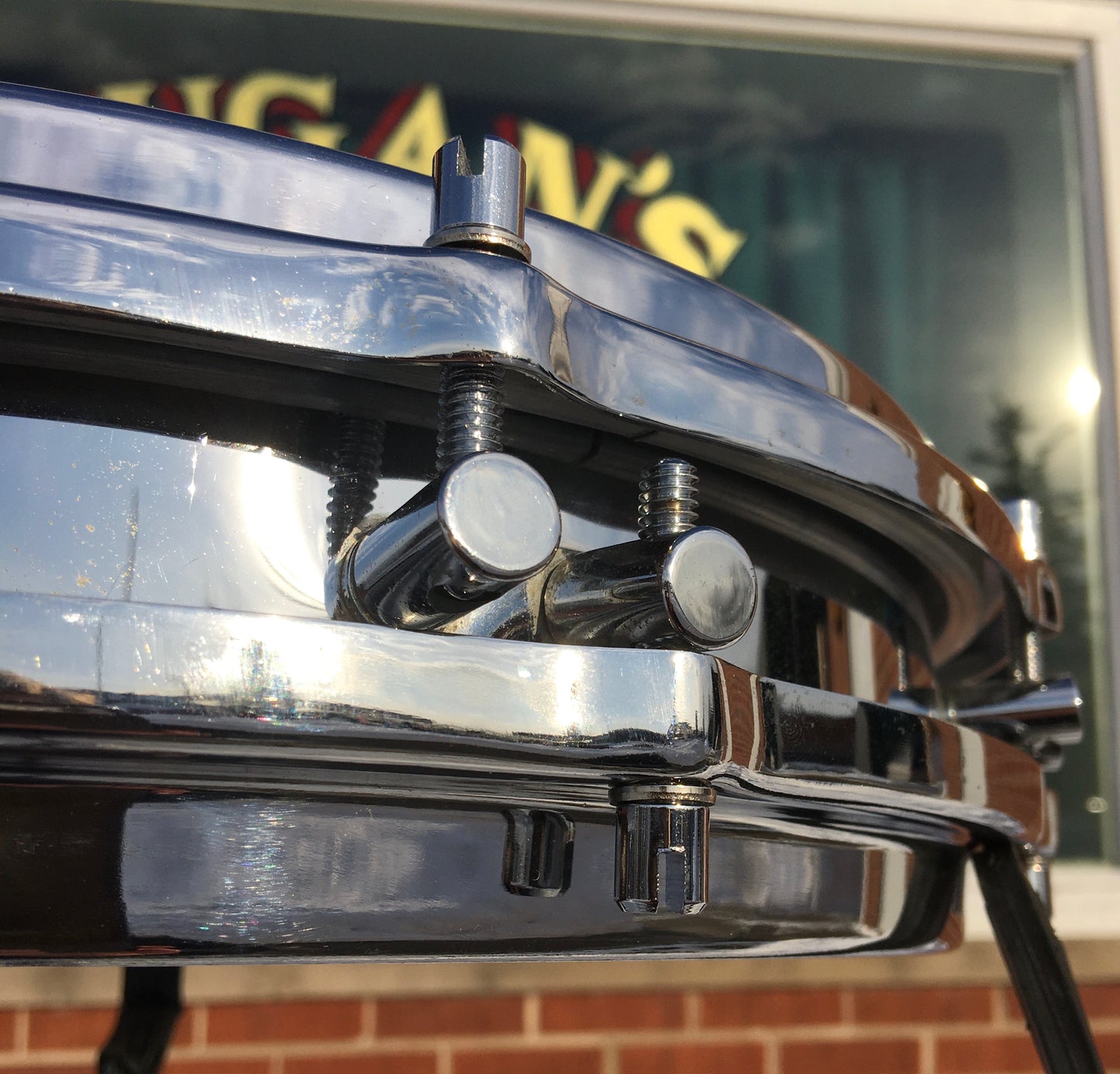 1960s Sonor 2.5x14 Model D420 Pancake Snare Drum Chrome
