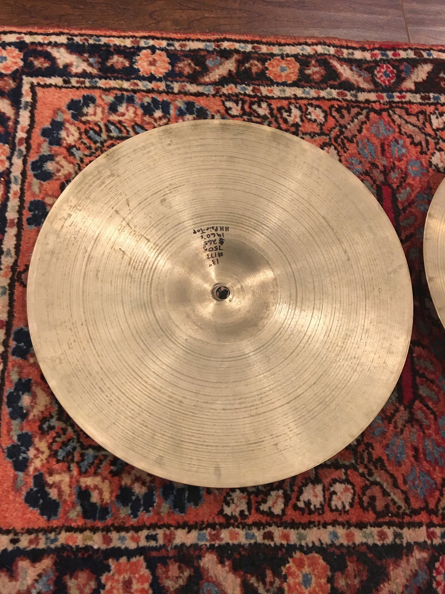 13" Zildjian A 1960s Hi-Hat Pair 750g/794g #177