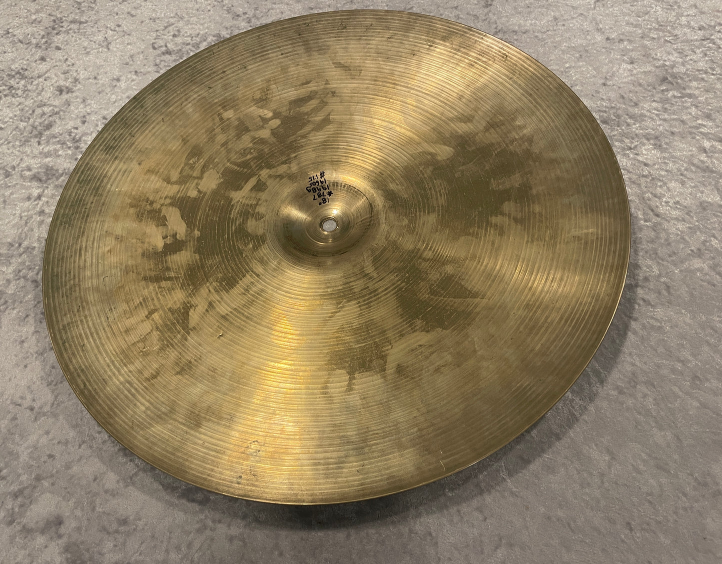 18" Zildjian A 1960s Mini Cup Ride Cymbal 1998g #787