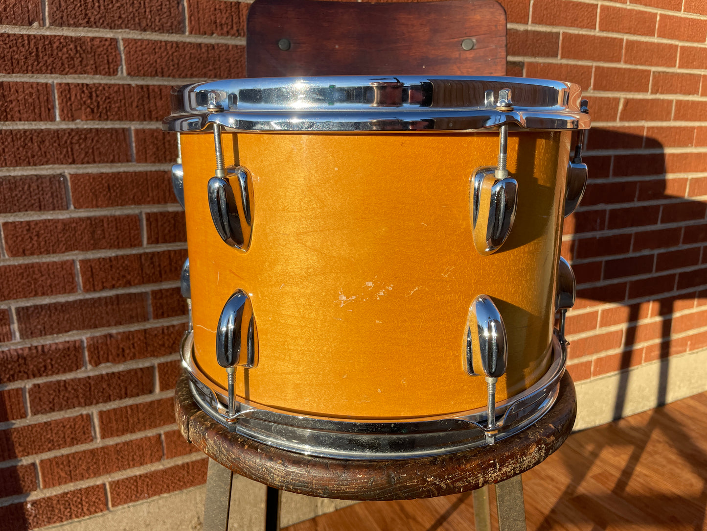 1970s Slingerland 8x12 Tom Drum Single Natural