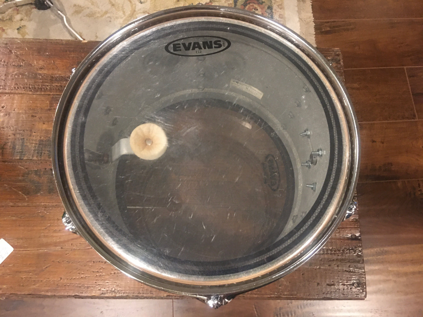 1970s Rogers 8x12 Koa Single Tom Drum - Swivomatic
