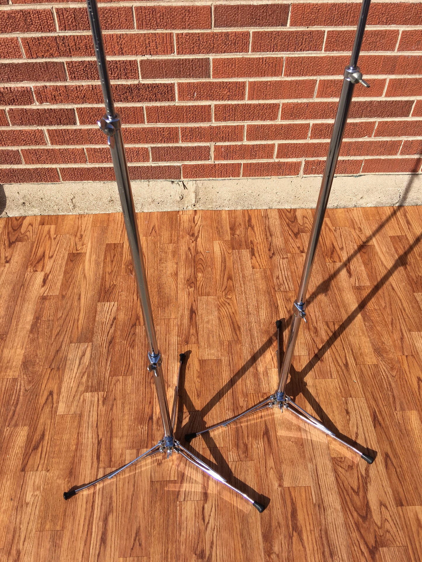 1960s Ludwig 1400 Flat Base Straight Cymbal Stand Pair (2 Pcs.)