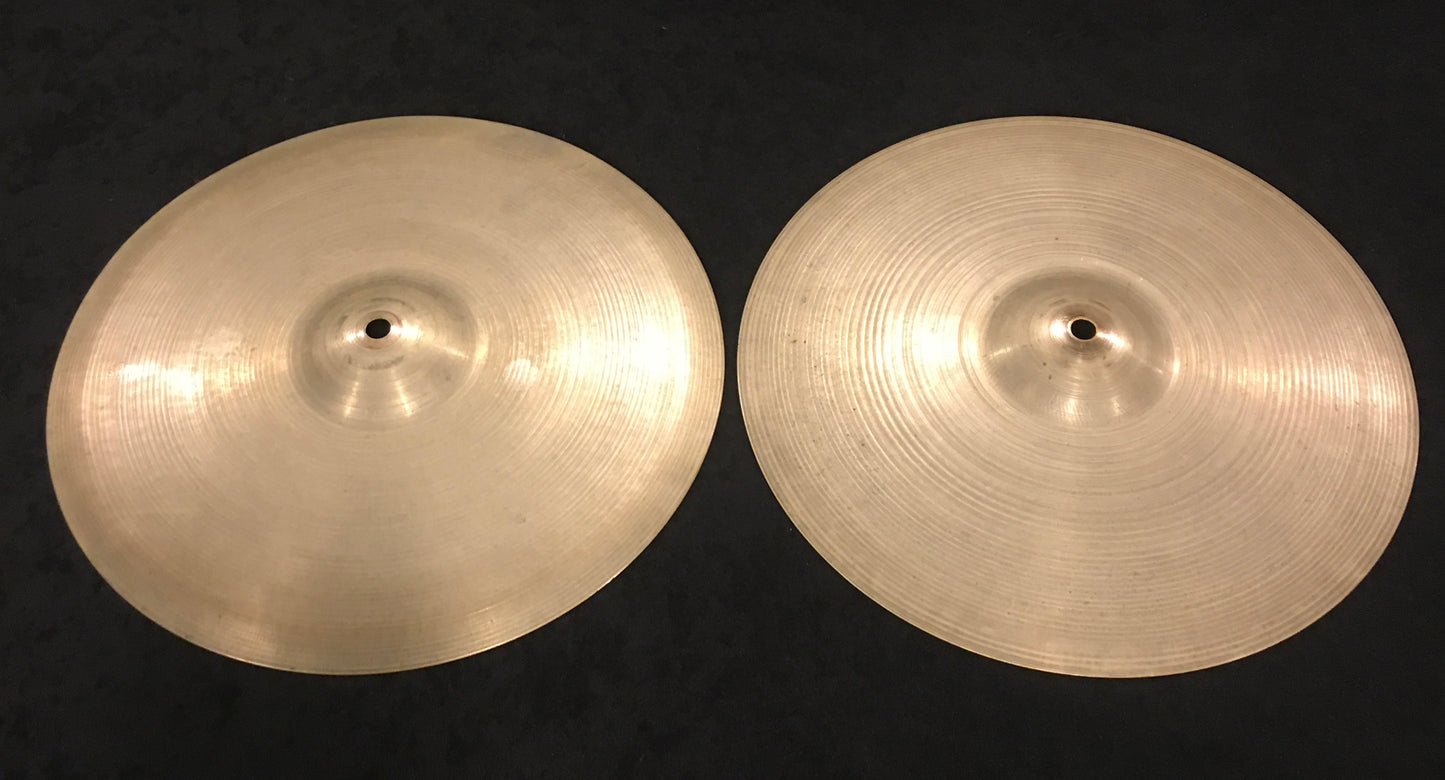 14" Zildjian A 1950s Factory Matched Flange Hi-Hat Cymbals 792/828g #639 *Sound File*