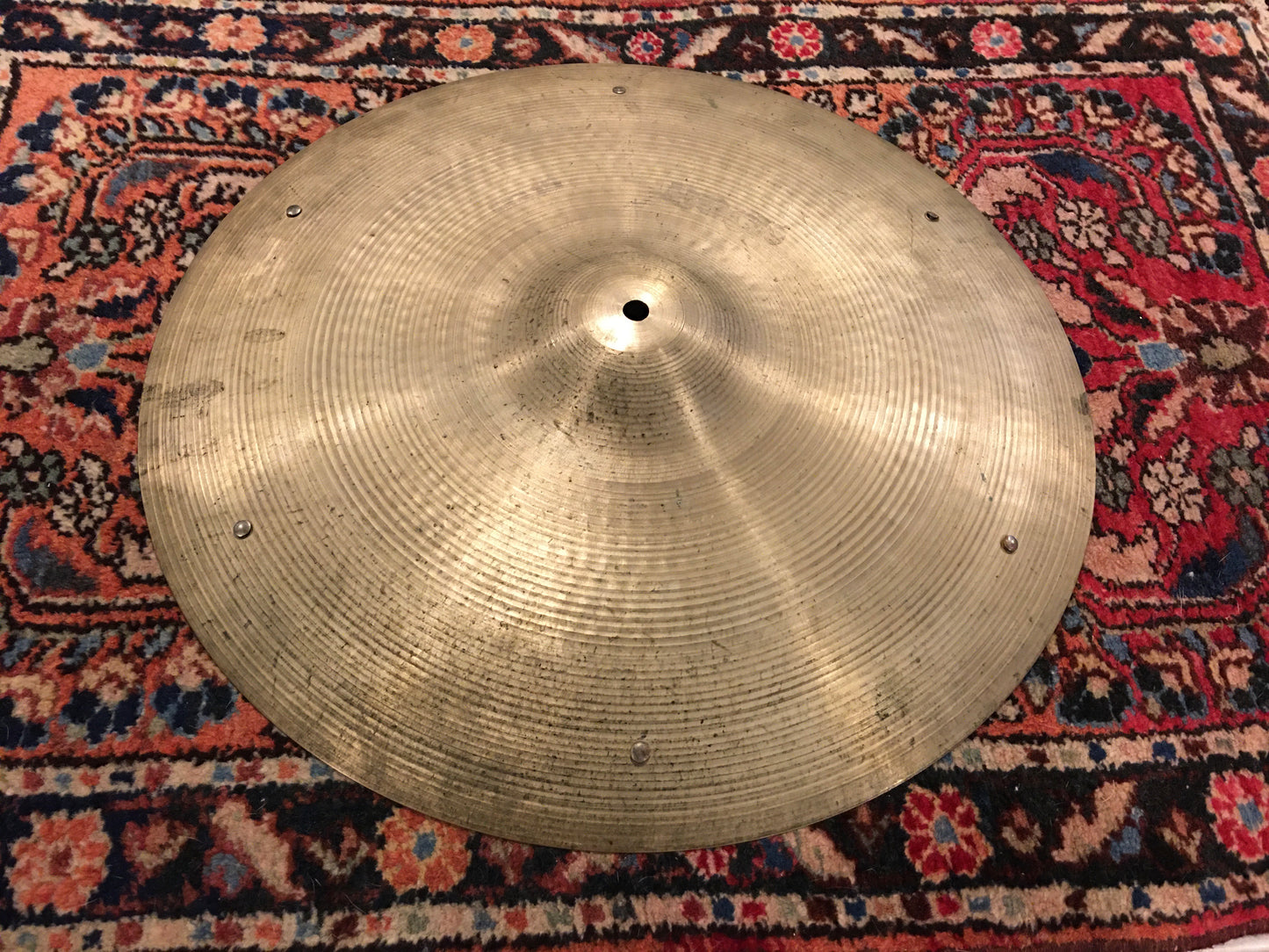 19" Zildjian A 1970s Crash / Ride Cymbal w/ Rivets 1904g #635
