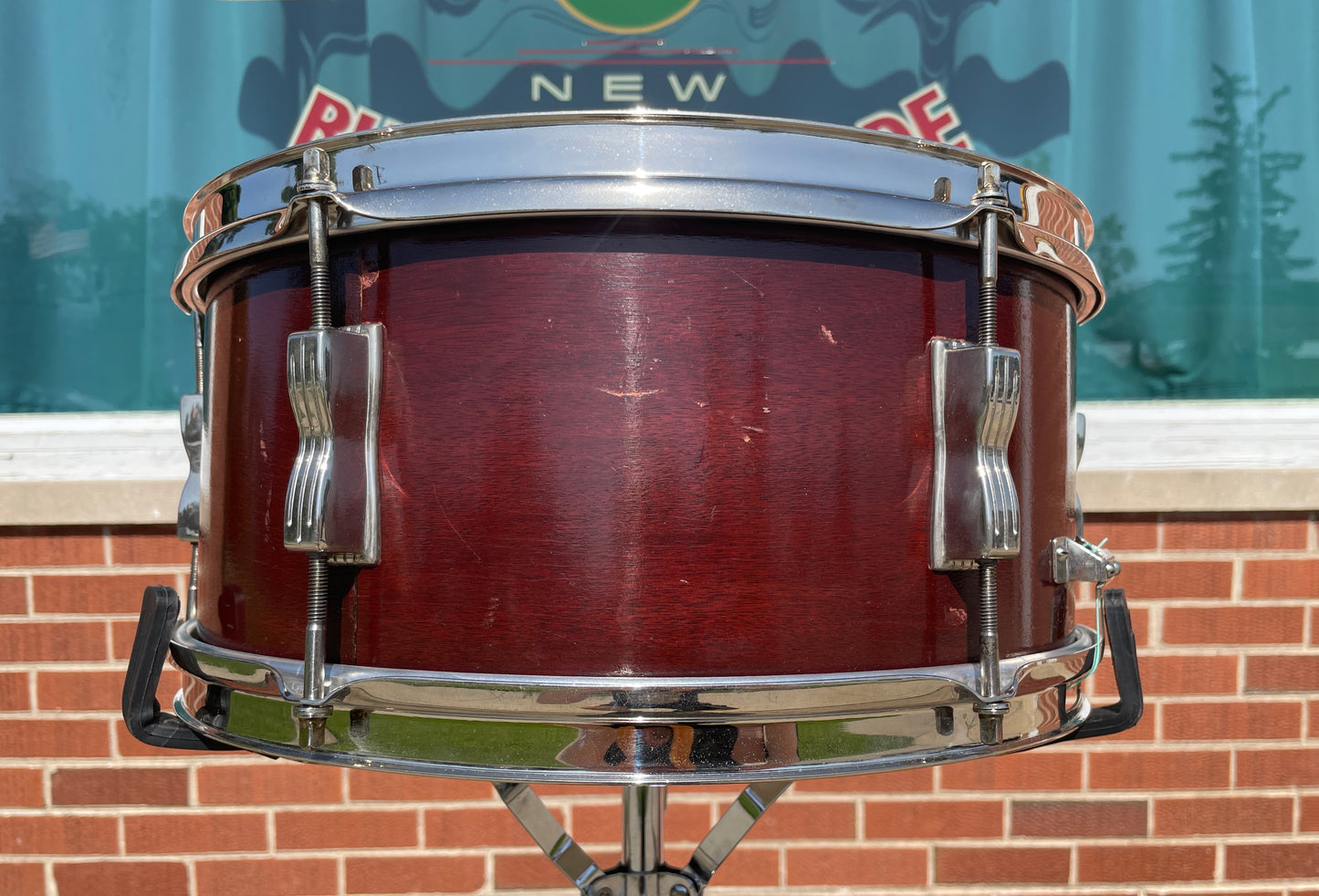 1964 Ludwig 6.5x14 No. 490 Pioneer Snare Drum Mahogany