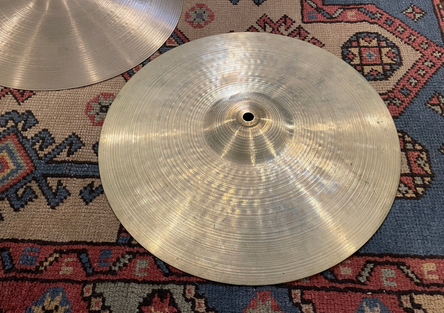 14" Zildjian A 1970s New Beat Hi-Hat Cymbal Pair 948g/1388g *Video Demo*