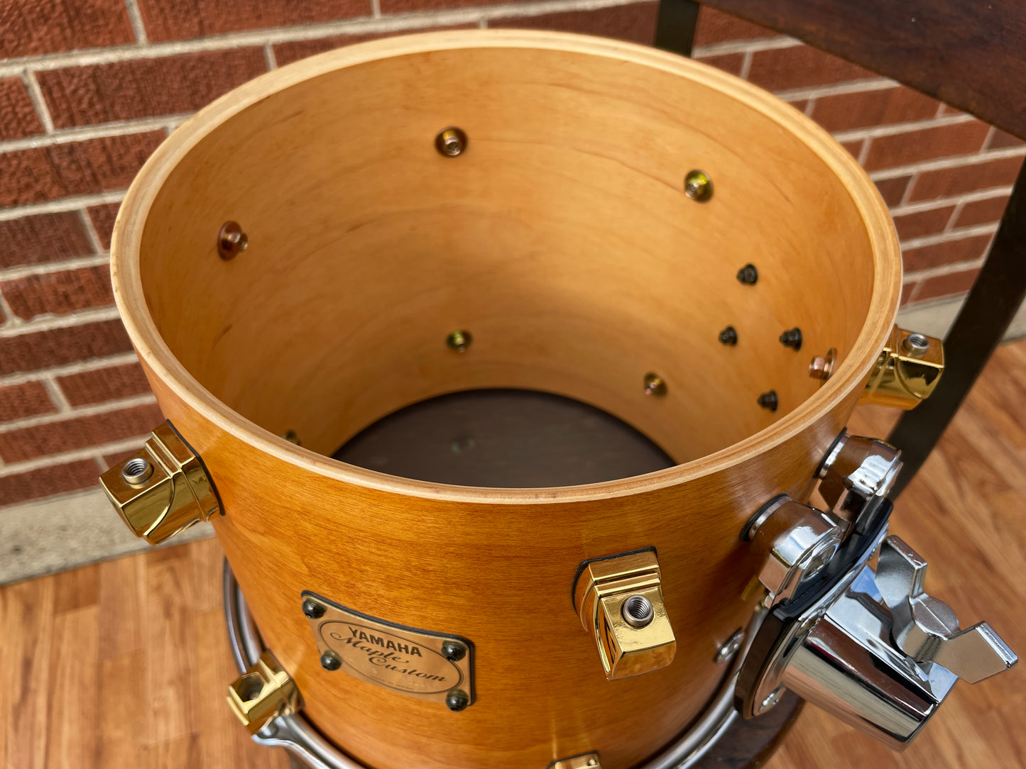 2000s Yamaha Maple Custom 9x10 Tom Drum Vintage Natural MIJ