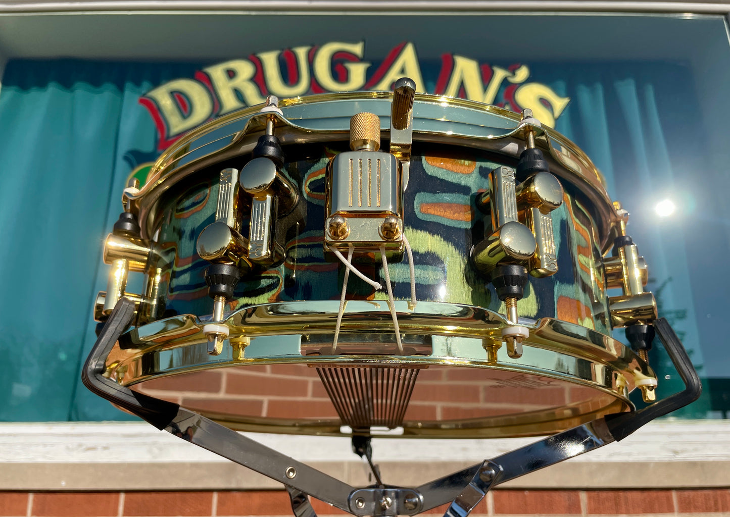 Sonor Artist Series 5x13 Snare Drum Earth Finish w/ Gold Hardware Jojo Mayer 27-Ply Beech Shell